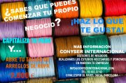 OPORTUNIDAD - Se dueño de tu propio taller de arreglos de ropa!