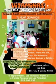 cafetería zumería cervezas comidas rápidas