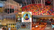 parque infantil de bolas con cafeteria