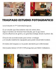 Traspaso estudio de fotografía