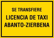 Licencia TAXI Abanto-Zierbena